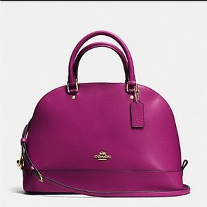 COACH Cora bag in mulberry